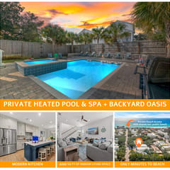 Semi-Private Beach Access, Heated Pool & Spa, Bikes