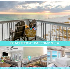 Beachfront End Unit w/ Hot Tub + Beach Chairs