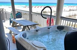 Beachfront End Unit w/ Hot Tub + Beach Chairs - Image 4