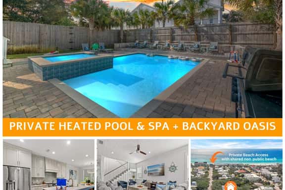 Semi-Private Beach Access, Heated Pool & Spa, Bikes - Image 1