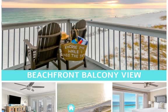 Beachfront End Unit w/ Hot Tub + Beach Chairs - Image 1