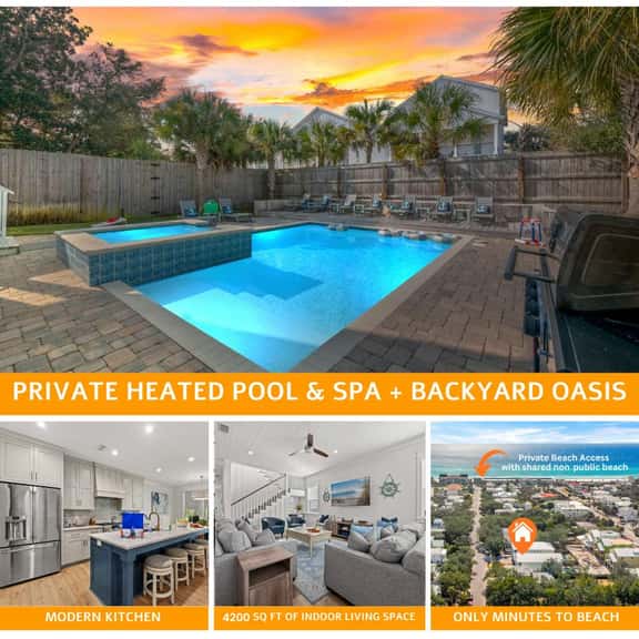 Semi-Private Beach Access, Heated Pool & Spa, Bikes - Image 1