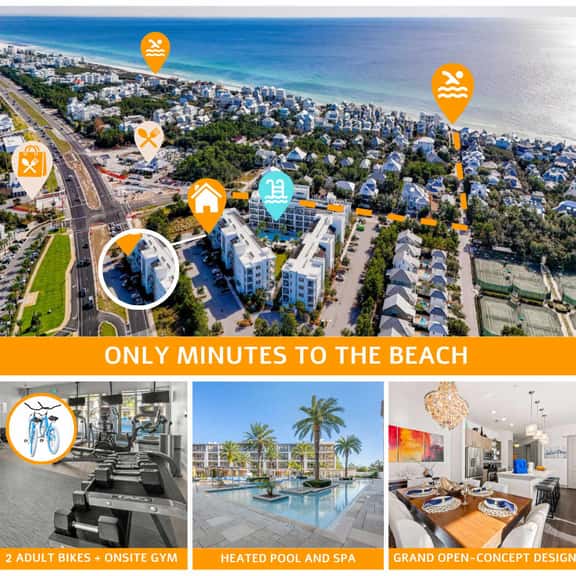 Luxe 1st floor, Close to Beach, Heated Pool, Bikes - Image 1