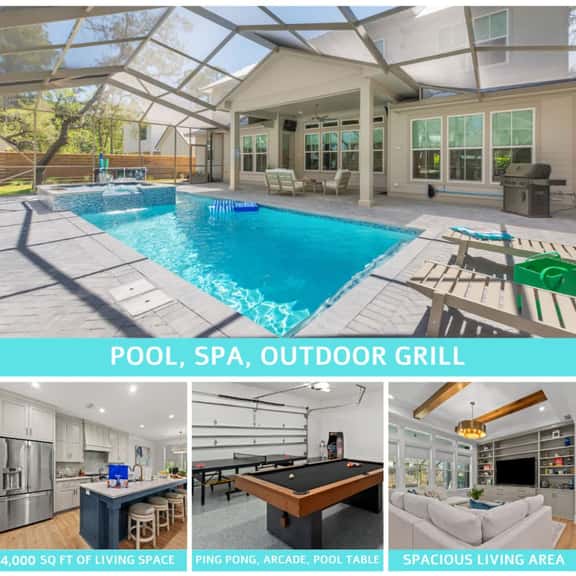 Luxury Home: Screened Pool, Spa, Game Room, Bikes - Image 1