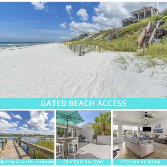 Steps to Gated Beach Access, Heart of 30A - Image 1