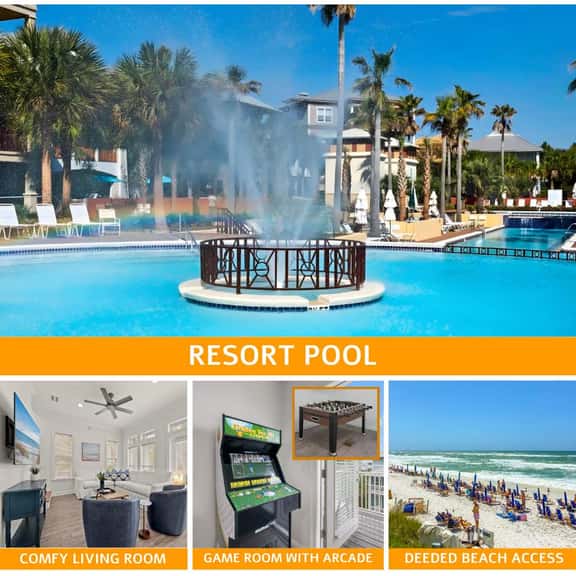 Walk to Rosemary, Resort Pool, Bikes, Beach Gear - Image 1